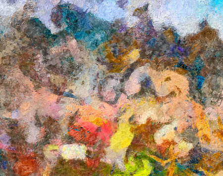 Oil painting abstract background in fashion impressionism style. Hand drawn pattern for design work....