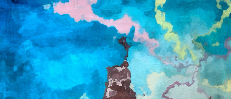 Abstract drawing texture with chaotic real paint brush strokes. Wall fine art print for poster....