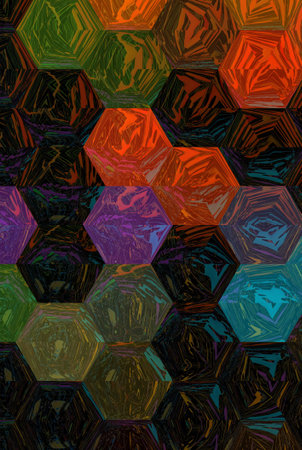 Fractal art. Print for wall decor poster. Exclusive abstract background. Fantasy style. Modern...