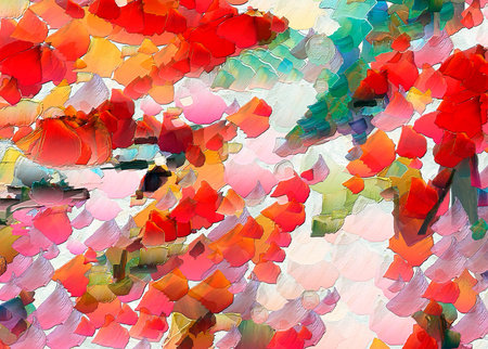 Abstract oil and watercolor style mixed art background. Painting in impressionism technique...