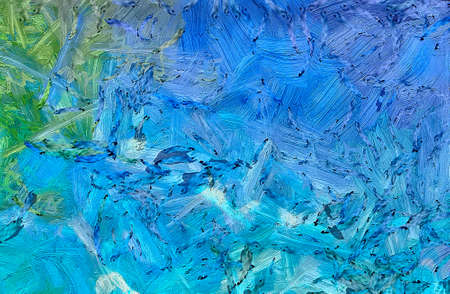 Modern painting wall art decor. Abstract drawing background. Design artwork. Brush strokes on canvas. Artistic pattern. Creative fashion print. Good as psychedelic poster. Surreal graphic abstraction.の写真素材