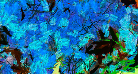 Abstract artistic background. Warm vibrant texture. Modern impressionism wall art for print. Surreal...