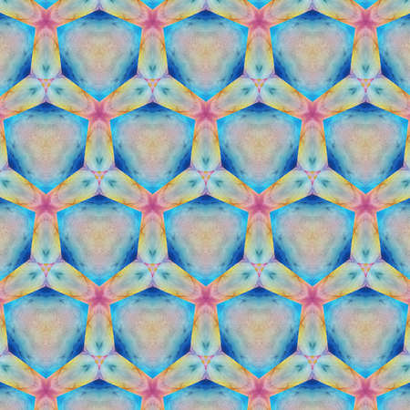 Abstract painting graphic fractal art. Creative template for decor backgrounds of covers, web banners, invitations or cards. Surreal bright print in digital oil and acrylic mixed impressionism style.の写真素材