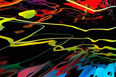 Oil pastel drawing. Abstract color background. Fine art print. Impressionism style abstraction. Modern surrealism painting. Good as wall decor poster. Stock. Surreal design. Handmade texture template.の写真素材