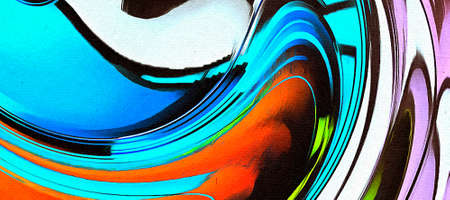 Oil pastel drawing. Abstract color background. Fine art print. Impressionism style abstraction. Modern surrealism painting. Good as wall decor poster. Stock. Surreal design. Handmade texture template.の写真素材