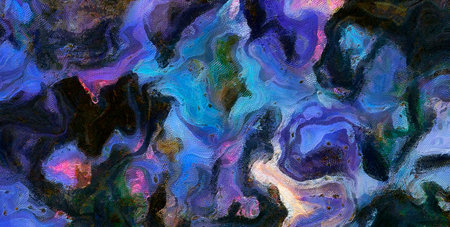 Abstract artistic background. Warm vibrant texture. Modern impressionism wall art for print. Surreal abstraction for sale in stock. Contemporary decor for web banner, creative cover, card, invitation.の写真素材