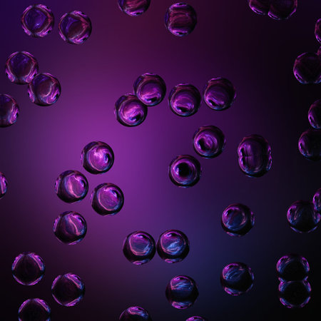 Fractal cosmic art. Graphic watercolor purple background. Galaxy cosmos design pattern for creative...
