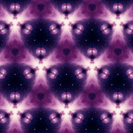 Fractal cosmic art. Graphic watercolor purple background. Galaxy cosmos design pattern for creative production. Glow artistic backdrop. Liquid digital oil painting. Good as texture or banner template.の写真素材