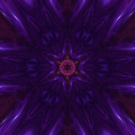 Fractal cosmic art. Graphic watercolor purple background. Galaxy cosmos design pattern for creative production. Glow artistic backdrop. Liquid digital oil painting. Good as texture or banner template.の写真素材