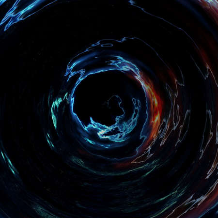 Abstract galaxy watercolor background. Colorful cosmic texture. Oil painting impressionism style.の写真素材