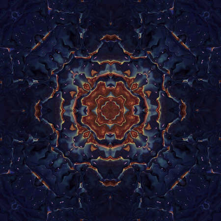 Fractal art. Abstract background. Visionary surreal artwork. Mixed media. Graphic design. Unique pattern. Digital watercolor style.の写真素材