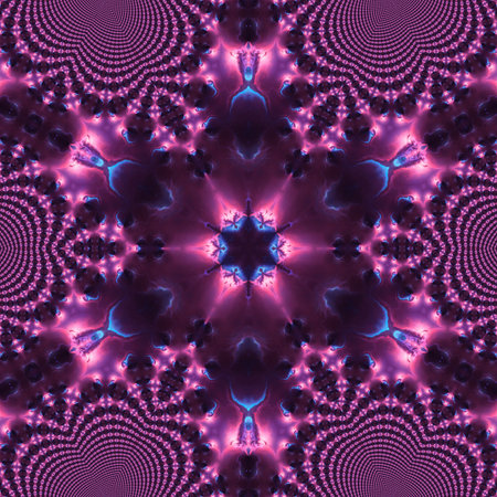 Abstract background with cosmic motifs. Surreal fractal style. Graphic liquid oil painting.