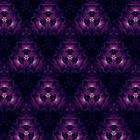 Abstract graphic watercolor background. Stylish fractal fashion art. Cosmic artwork. Artistic purple...