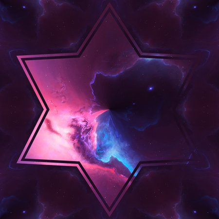 Abstract mystery fantasy background. Psychedelic meditative template for decor creative print...