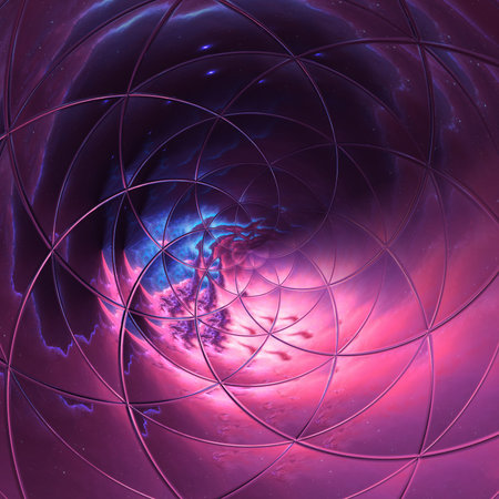 Digital cosmic abstract pattern. Modern style art print. Futuristic artwork. Contemporary painting...
