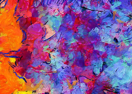 Oil painting abstract art for sale. Background pattern for creative print commercial or advertising production or web banners, invitation design. Stock. Contemporary impressionism wall decor artwork.の写真素材
