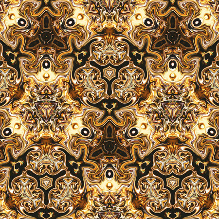 Abstract gold watercolor background. Colorful rich luxury texture. Oil painting style. Fractal art....