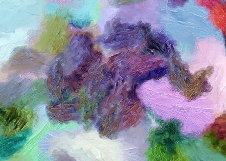 Abstract oil and watercolor mixed fine contemporary art on canvas. Creative design background...