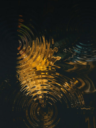 Gold colors fine art print. Impressionism style abstraction. Modern graphic surrealism painting....