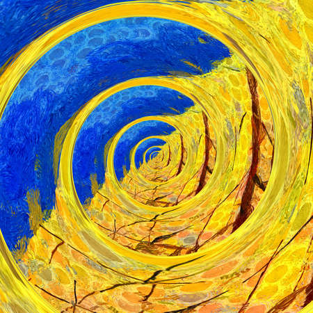 Abstract liquid gold design pattern. Graphic painting in golden color. Great as decor for rich and luxury products. Fashion print. Creative background in stylish motifs.の写真素材