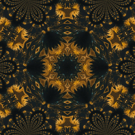 Abstract liquid gold design pattern. Graphic painting in golden color. Great as decor for rich and...