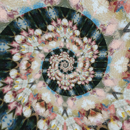 Fantasy style pastel colors pattern background. Watercolor and oil graphic imitation elements....