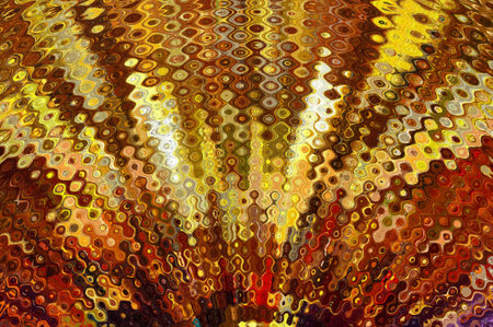 Abstract liquid gold design pattern. Graphic painting in golden color. Great as decor for rich and...