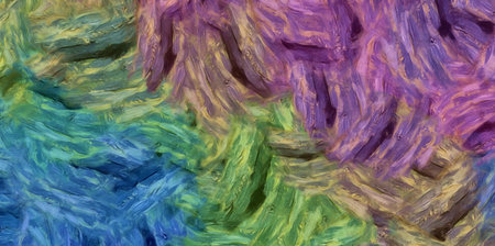 Abstract texture background. Digital painting in Vincent Van Gogh style artwork. Hand drawn artistic pattern. Modern art. Good for printed pictures, postcards, posters or wallpapers and textile print.の写真素材