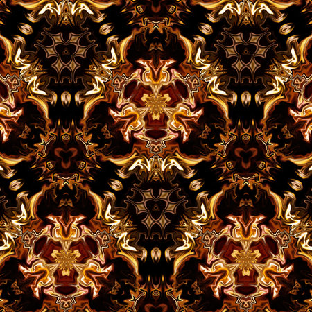 Gold design pattern backdrop. Liquid golden effect imitation. Surreal drawing print for wall art...