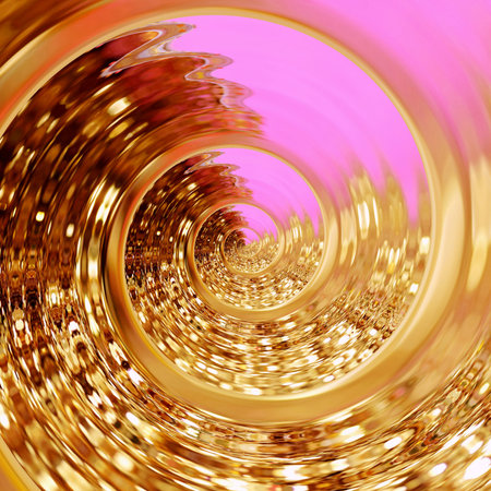Liquid gold effect oil painting artwork. Creative luxury design. Golden colors pattern background.