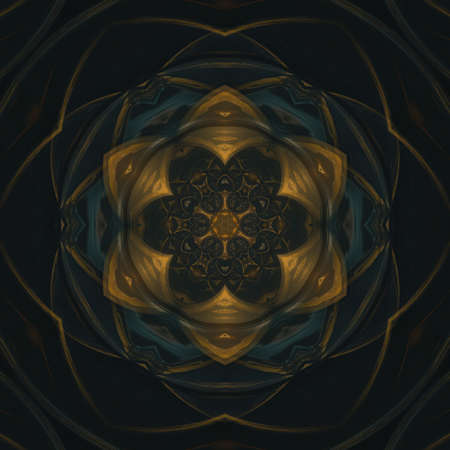 Liquid gold effect oil painting artwork. Creative luxury design. Golden colors pattern background.の写真素材