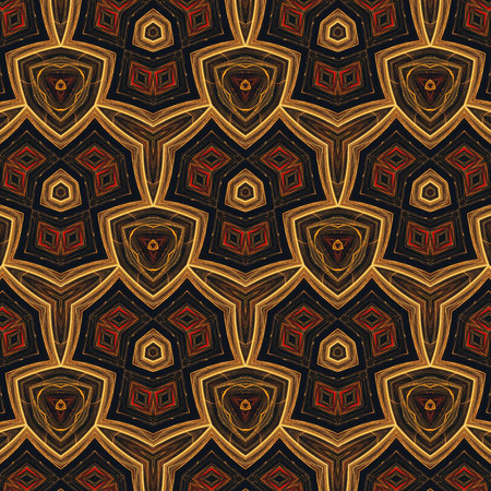 Abstract gold background. Fractal luxury art. Graphic painting golden artwork in oil imitation....
