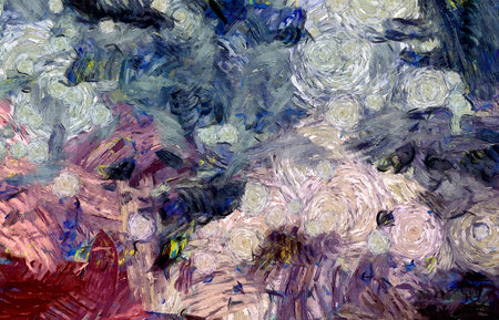 Hand drawn abstract background template for flyer, poster, banner, invitation, business cards and other printed matter. Creative pattern for graphic design production. Art painting wallpaper.の写真素材