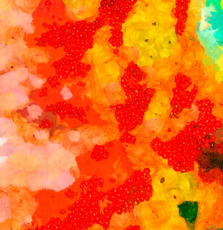 Fashion oil painting style abstract texture background, messy strokes and splashes on canvasの写真素材