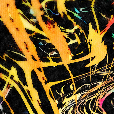 Abstract artistic watercolor background, wet splashes and strokes of paint on paper, stylish trendy...