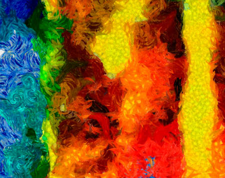 Modern painting wall art decor. Abstract drawing background. Design artwork. Brush strokes on canvas. Artistic pattern. Creative fashion print. Good as psychedelic poster. Surreal graphic abstraction.の写真素材