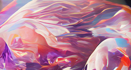 Abstract simple minimalism fantasy abstract background, fade matte color vibrant colorful art design...