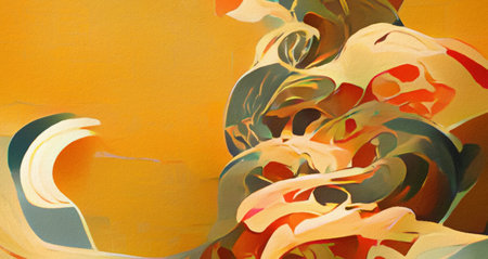 Abstract art interior decor design wall print. Canvas abstract psychedelic crazy modern painting....