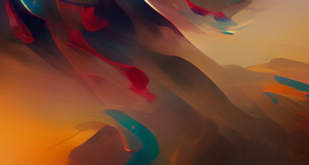 Abstract art painting. Graphic design colorful artwork, bright colors wallpaper, psychedelic...