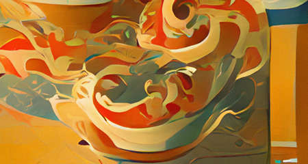 Abstract art painting. Graphic design colorful artwork, bright colors wallpaper, psychedelic contemporary background and pattern. Large size fine art print for canvas, pillow case, postcard, paperの写真素材