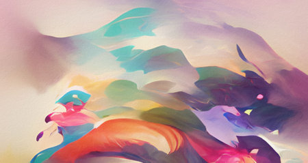 Wall art painting for print or creative design, decorationの写真素材