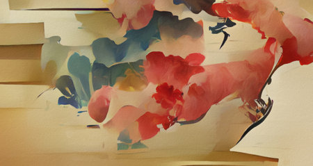 Wall art painting for print or creative design, decoration