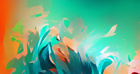 Abstract vibrant and colorful concept art, stock artistic background wallpaper, creative texture,...