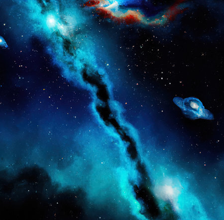 Galaxies in space. Abstract outer space background. Night sky - Universe filled with stars, nebula...