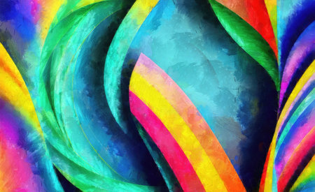 abstract color design art illustration background new quality universal colorful joyful stock imageの写真素材