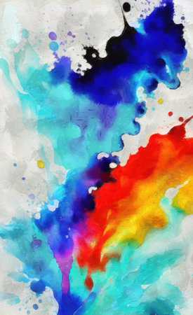 Abstract watercolor background. Hand painted background. Illustration.の写真素材
