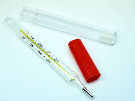 Thermometer with the exposed caseの写真素材