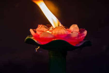 Burning candleの写真素材