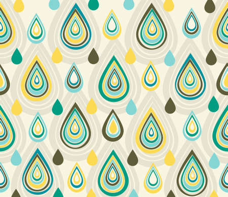 abstract background with retro dropsのイラスト素材