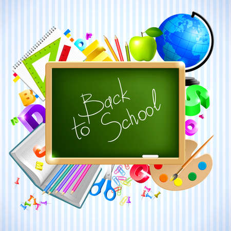 back to school backgroundのイラスト素材